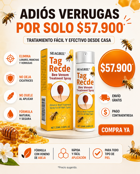 Spray TagRecede™ para Verrugas y Tratamiento de la Piel